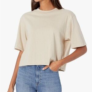 The Drop Womens Sydney Short-Sleeve Cropped Crew Neck T-Shirt